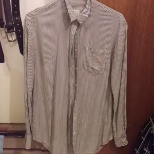 Striped button down shirt